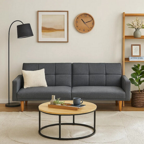 15022026699161844ffc0.jpeg Fabric Adjustable Sofa with Square Tufted Back, Light Gray