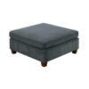 15022026699161be6bd9a.jpeg 37 Inches Fabric Upholstered Wooden Ottoman, Gray