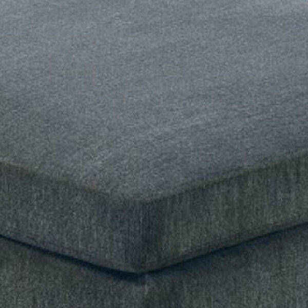 15022026699161c16dd19.jpeg 37 Inches Fabric Upholstered Wooden Ottoman, Gray