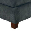 15022026699161c483919.jpeg 37 Inches Fabric Upholstered Wooden Ottoman, Gray