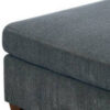 15022026699161c751246.jpeg 37 Inches Fabric Upholstered Wooden Ottoman, Gray