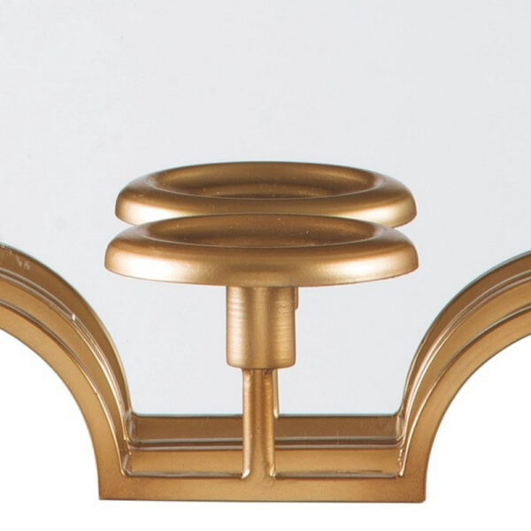 15022026699163cb6d807.jpeg Metal Frame Wall Sconce with Cut Corner Design, Gold