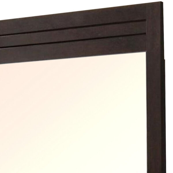 Wall Mirror with Wooden Carvings and Scrolled Frame, Gold