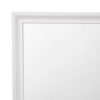 Wooden Rectangular Wall Mirror with Beveled Edges, White