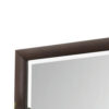 Wooden Rectangular Wall Mirror with Mounting Hardware, Brown