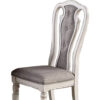 15022026699165298f613.jpeg Dining Chair with Button Tufted Backrest, Padded Seat, Set of 2, White and Gray