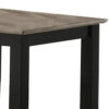 Wooden End Table with One Open Shelf, Black and Gray