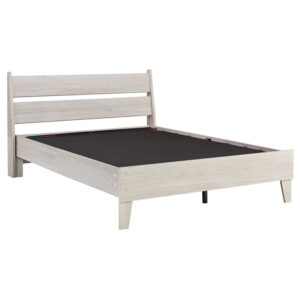 150220266991661a089a2.jpeg Wooden Twin Platform Bed with Grains, Off White