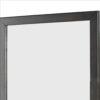 32 Inch Transitional Style Wooden Frame Mirror, Gray
