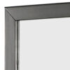 32 Inch Transitional Style Wooden Frame Mirror, Gray