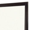 38 Transitional Style Square Wooden Frame Mirror, Espresso