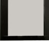 Cari 37 Inch Rectangular Mirror with Wooden Frame, Black