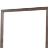 36 Inch Mirror with Rectangular Wooden Frame, Brown