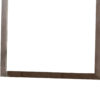 36 Inch Mirror with Rectangular Wooden Frame, Brown