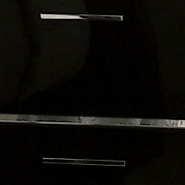 150220266991678b1ec38.jpeg Cari Two Drawer Nightstand with USB Charger, Chrome, Black