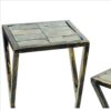 15022026699167f8a2635.jpeg Stone Top Plant Stand with Geometric Base, Set of 2, Black and Gray