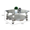 150220266991685c28050.jpeg Curved Glass Top Coffee Table with Open Shelf, Silver