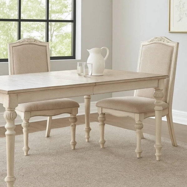 150220266991688849863.jpeg Rustic Wooden Side Chair with Intricate Carvings, Set of 2, Antique White