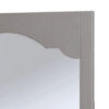 Wooden Encasing Mirror with Arched Design Top, Gray