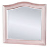46 Inch Contemporary Style Wooden Frame Mirror, Rose Pink