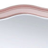 46 Inch Contemporary Style Wooden Frame Mirror, Rose Pink