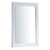 150220266991690024011.jpeg 27 Inch Contemporary Wooden Frame Rectangular Mirror, White
