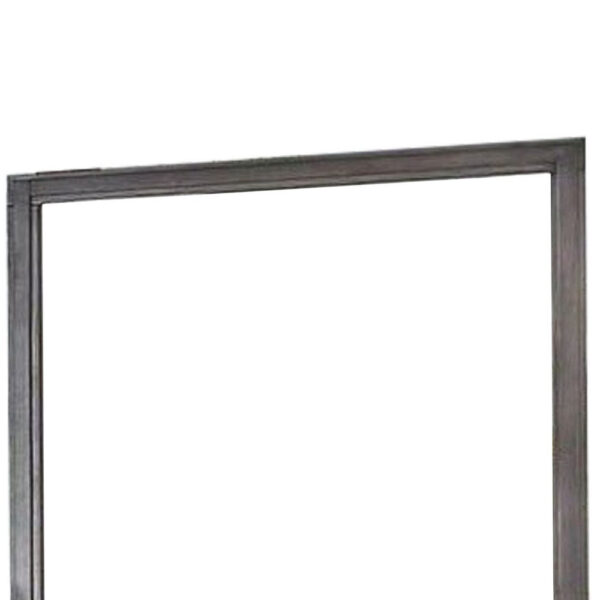 15022026699169313176e.jpeg 38 Transitional Style Square Wooden Frame Mirror, Gray