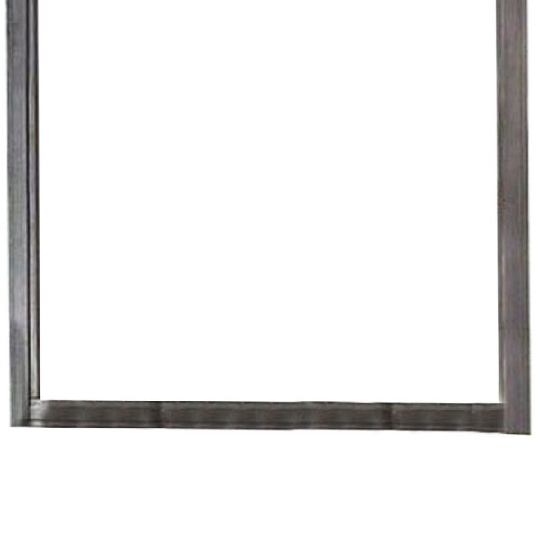 1502202669916932d3639.jpeg 38 Transitional Style Square Wooden Frame Mirror, Gray