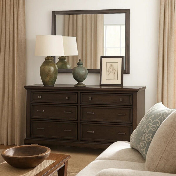 1502202669916939504ab.jpeg 38 Transitional Style Square Wooden Frame Mirror, Gray