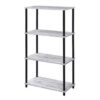 15022026699169a80c419.jpeg 4 Tier Design Bookshelf with Metal Tubular Legs, Antique White