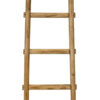 59 Inch Wooden Decorative Ladder with 5 Steps, Brown
