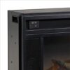 43 Inches Electric Fireplace Insert with Log Set Look, Black