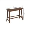 1502202669916a1443c44.jpeg Saddle Design Wooden Bench with Grain Details, Brown