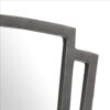 Tapered Fabric Frame Mirror with Mounting Hardware, Dark Gray