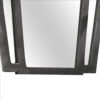 Tapered Fabric Frame Mirror with Mounting Hardware, Dark Gray