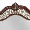 1502202669916a90b72d1.jpeg Molded Wooden Frame Mirror with Ornate Detailing, Brown By Casagear Home