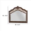 1502202669916a9395b71.jpeg Molded Wooden Frame Mirror with Ornate Detailing, Brown By Casagear Home