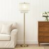 1502202669916b96e5755.jpeg Floor Lamp with Hanging Crystal Accents, White and Gold