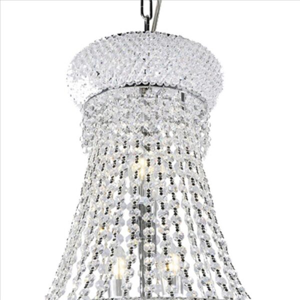 1502202669916bce1fde2.jpeg Crystal Ceiling Lamp with Chandelier Design Body, Clear