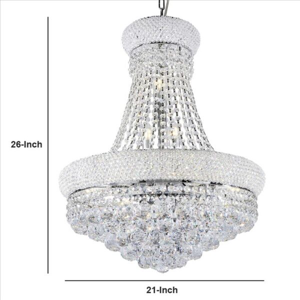 1502202669916bd23c17c.jpeg Crystal Ceiling Lamp with Chandelier Design Body, Clear