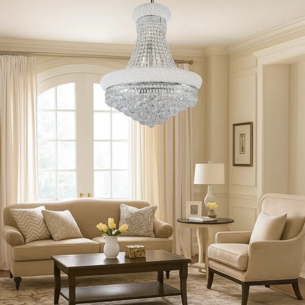 1502202669916bddd4615.jpeg Crystal Ceiling Lamp with Chandelier Design Body, Clear
