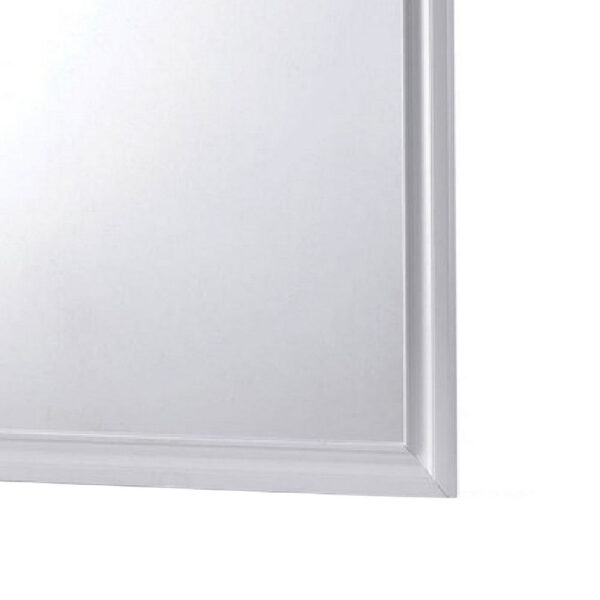 1502202669916c5caba6b.jpeg Wall Mirror with Molded Wooden Frame, White