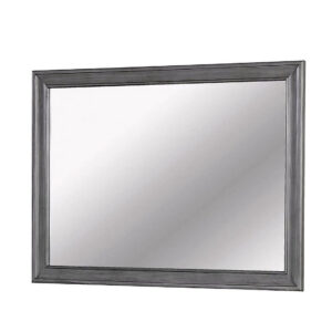 1502202669916c62ca621.jpeg Mirror with Wooden Frame with Molded Trim, Gray