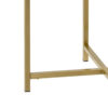 1502202669916d5c1bd48.jpeg End Table with Round Glass Top and Metal Frame, Gold