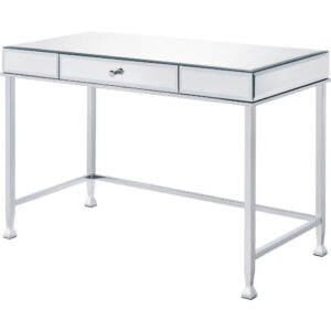 Rectangular Storage Writing Desk, White