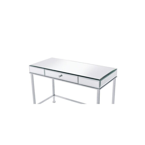 Rectangular Storage Writing Desk, White