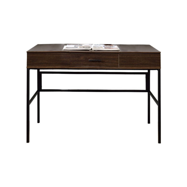 Writing Desk with Lift Top Storage and USB Plugin, Brown