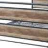 Metal Framed Full Bed, Brown and Gray