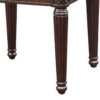End Table with Traditional Style and Turned Legs, Espresso Brown