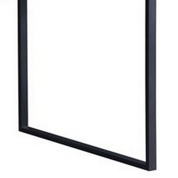 Dining Table with 3 Side Open Compartments and Metal Trim Inlay, Oak Gray